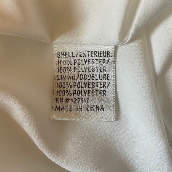 Badgley Mischka Backless Floral Print Beaded Halter Evening Gown White Size 10 - Picture 12 of 15